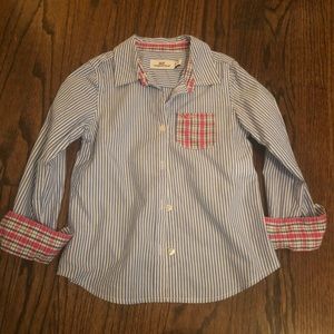 4T vineyard vines stripe button down shirt plaid